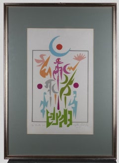The King's Nightingale - Original Screen Print on Paper by Leo Guida - 1995