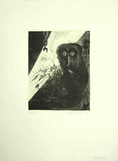 The Lemur - Original-Radierung von Leo Guida - 1970