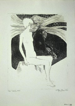 The Sibyl -  Etching on Paper by Leo Guida - 1972