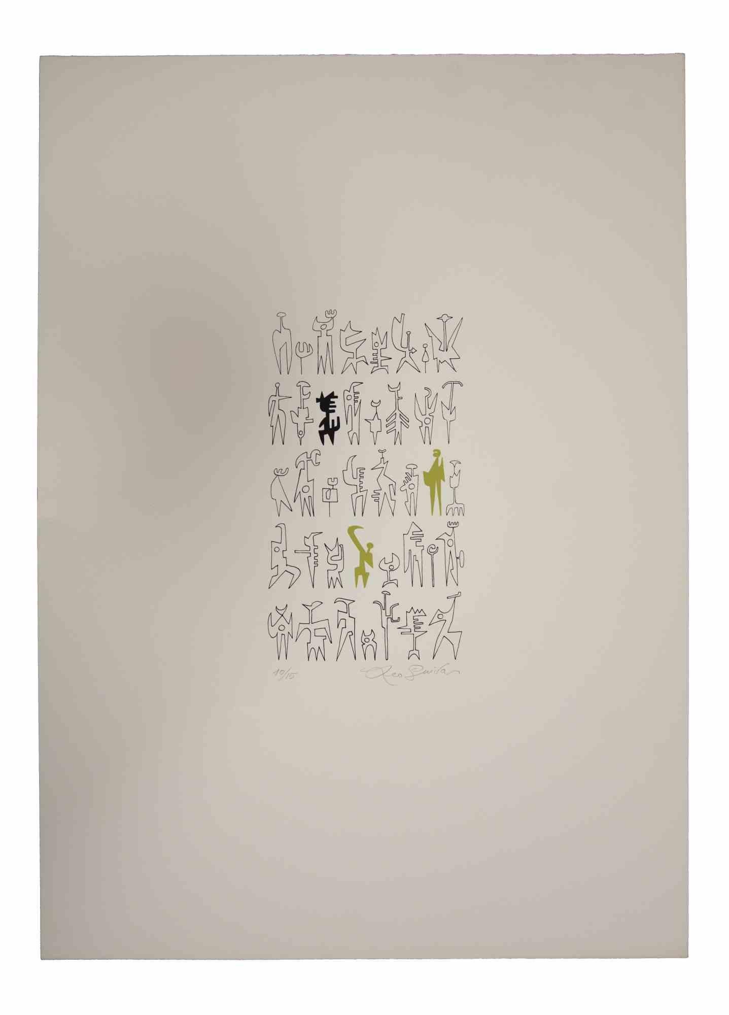 I Segnali è una litografia originale realizzata da Leo Guida negli anni Settanta.

Firmato a mano in basso a destra a matita. Numerato in basso a sinistra,  dall'edizione di 15 stampe.

Buone condizioni.

Leo Guida  (1992 - 2017). Sensibile alle
