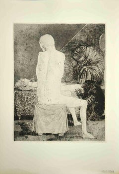The Silence - Original Etching by Leo Guida - 1971