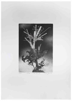 The Tree at Villa - Etching by Leo Guida - 1970s