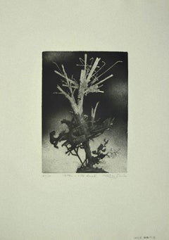 The Tree – Radierung auf Papier von Leo Guida – 1970er Jahre