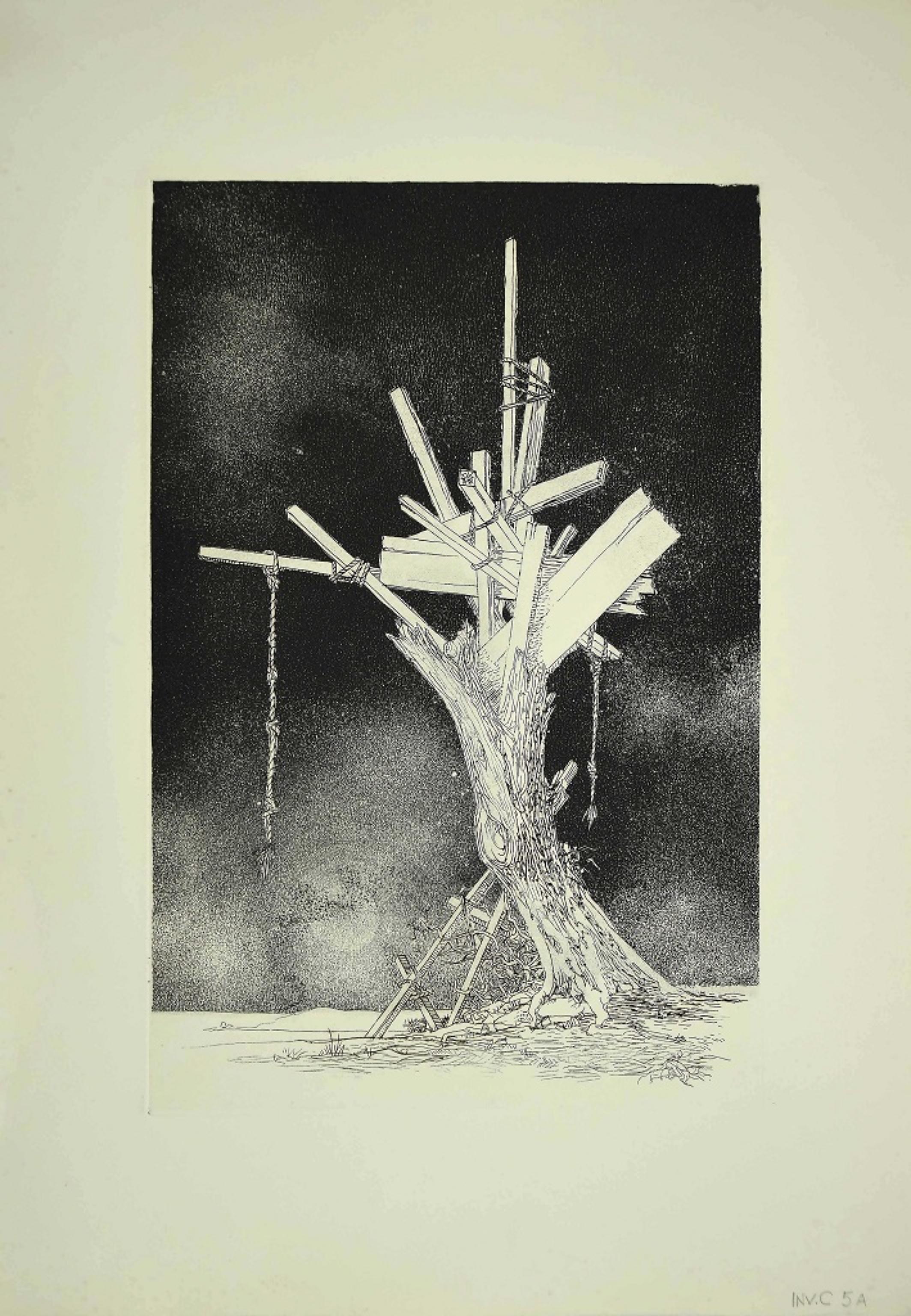 Tree of Life ist ein zeitgenössisches Kunstwerk, das der italienische Künstler Leo Guida in den 1970er Jahren geschaffen hat.

Original-Radierung auf Papier. 

Neuwertiger Zustand. 

Leo Guida. Mit seinem Gespür für aktuelle Themen, künstlerische