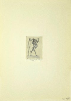Venus and Herakles- Etching by Leo Guida - 1985