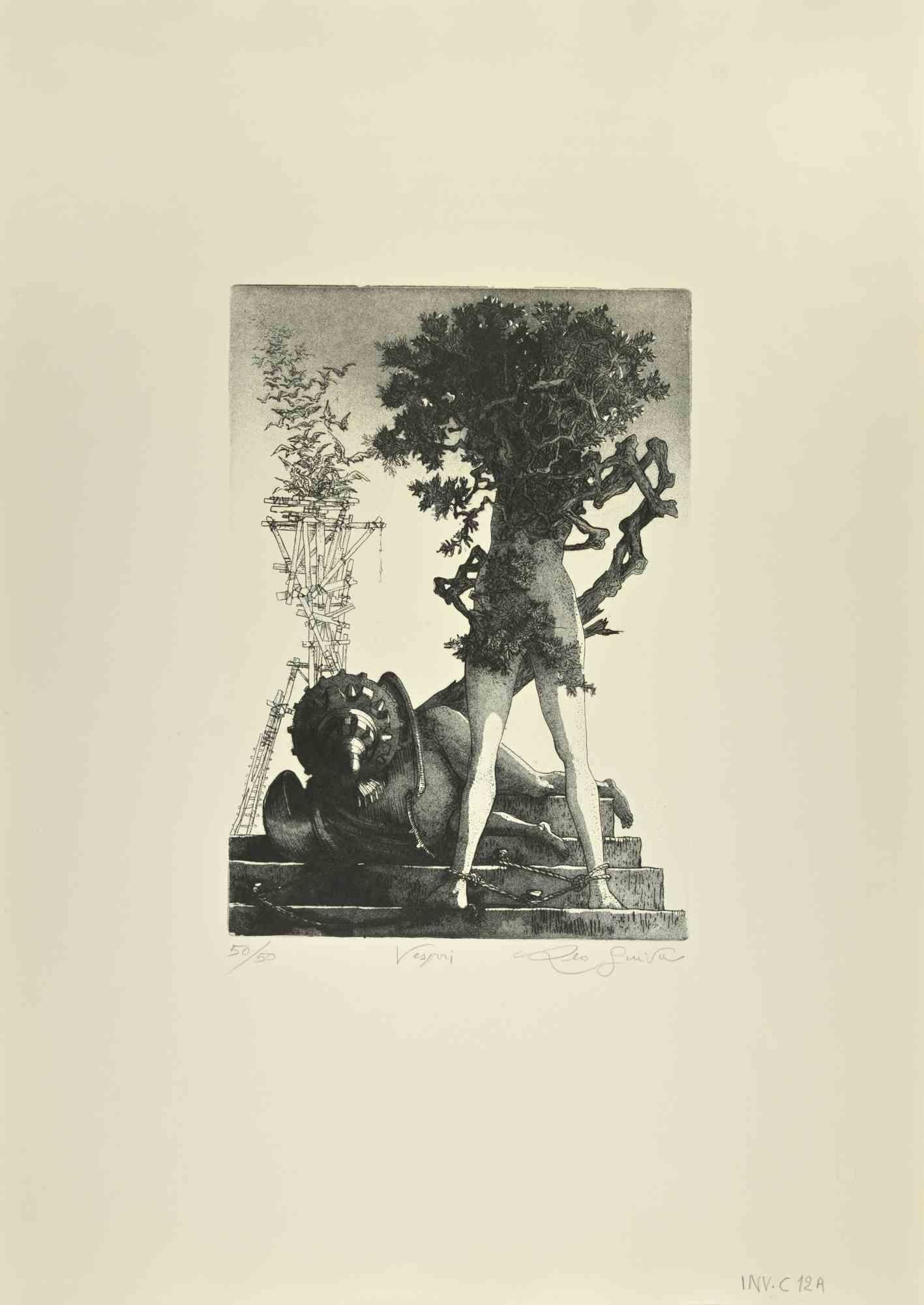 Bird ist ein zeitgenössisches Kunstwerk, das  im Jahr 1972  des italienischen zeitgenössischen Künstlers  Leo Guida  (1992 - 2017).

Schwarze und weiße Originalradierung auf elfenbeinfarbenem Karton.

Handsigniert, datiert und nummeriert.

In diesem