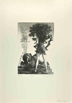 Vespri - Etching by Leo Guida - 1970s