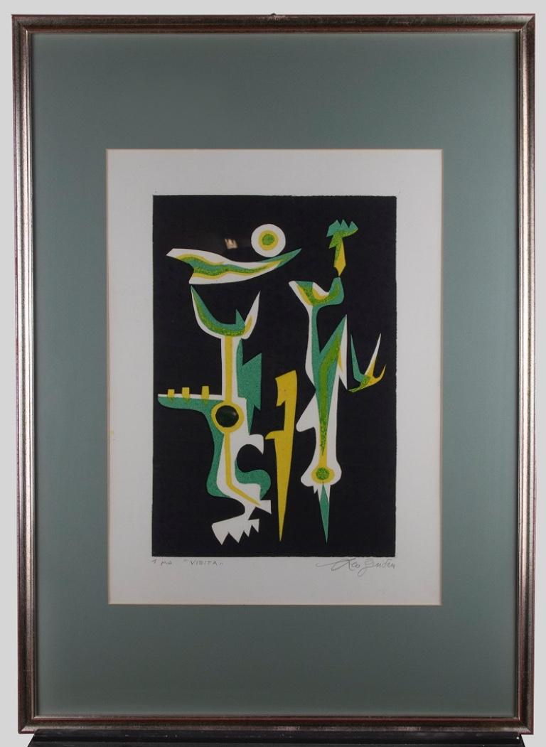 Visit - Screen Print by Leo Guida - 1994 For Sale 1