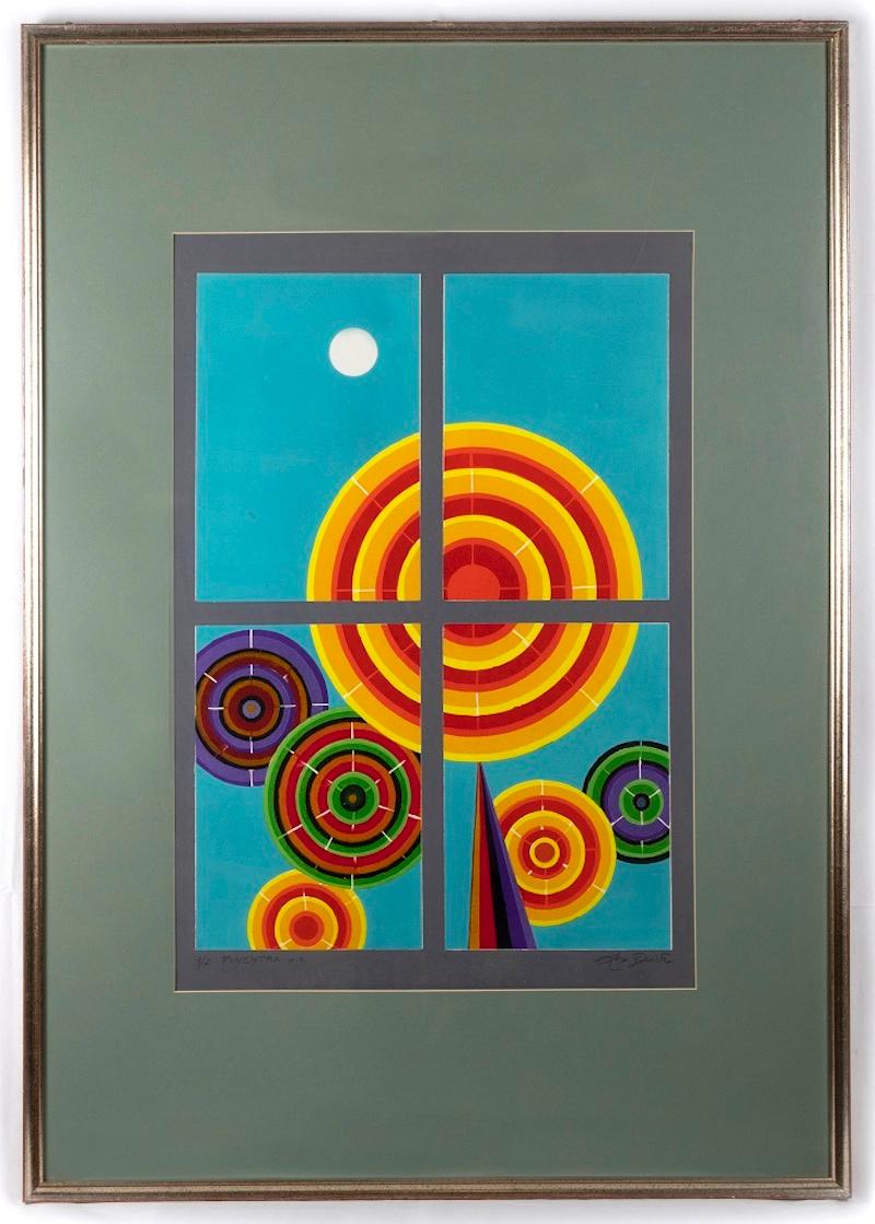 Window 1 is an original Contemporary artwork realized  in 1995  by the italian Contemporary artist  Leo Guida  (1992 - 2017).

Original Screen print and embossing.

Numbered Titled  and  Hand-signed  in pencil on the lower margin:  1/2 FINESTRA p.a.