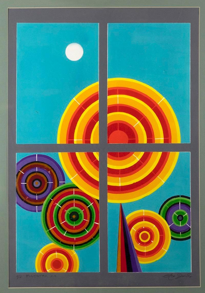 La Fenêtre 1 est une œuvre d'art contemporaine originale réalisée  en 1995  par l'artiste contemporain italien  Leo Guida  (1992 - 2017).

Sérigraphie originale et gaufrage.

Numéroté Titré  et  Signé à la main  au crayon dans la marge inférieure : 