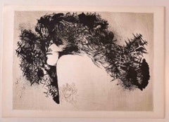Woman - Original Offset print by Leo Guida - 1960s