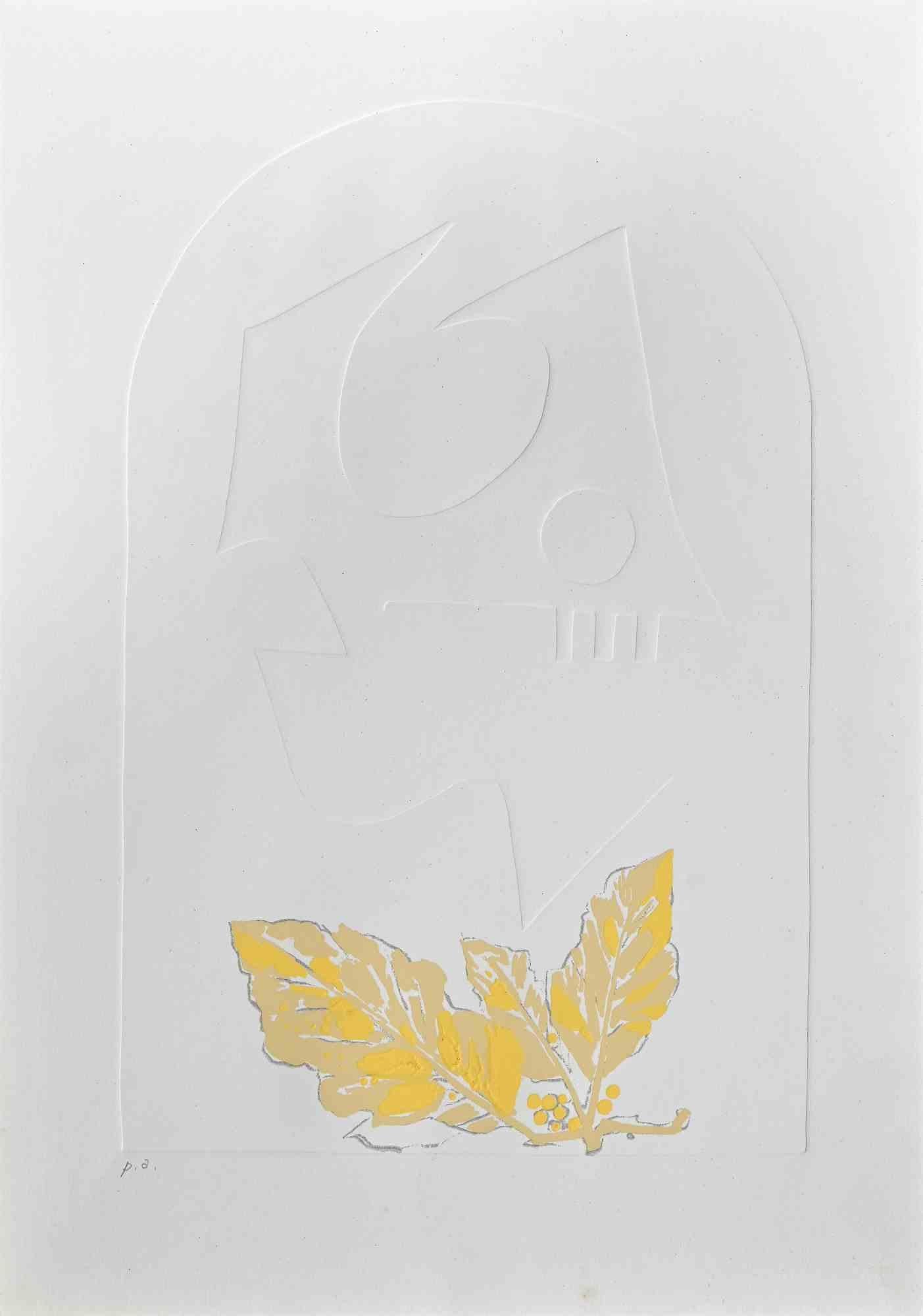 Yellow Leaves is an Screen Print and Embossing realized by Leo Guida in 1971s.

Good condition, proof artist.

No signature.

Artist sensitive to current issues, artistic movements and historical techniques, Leo Guida has been able to weave a