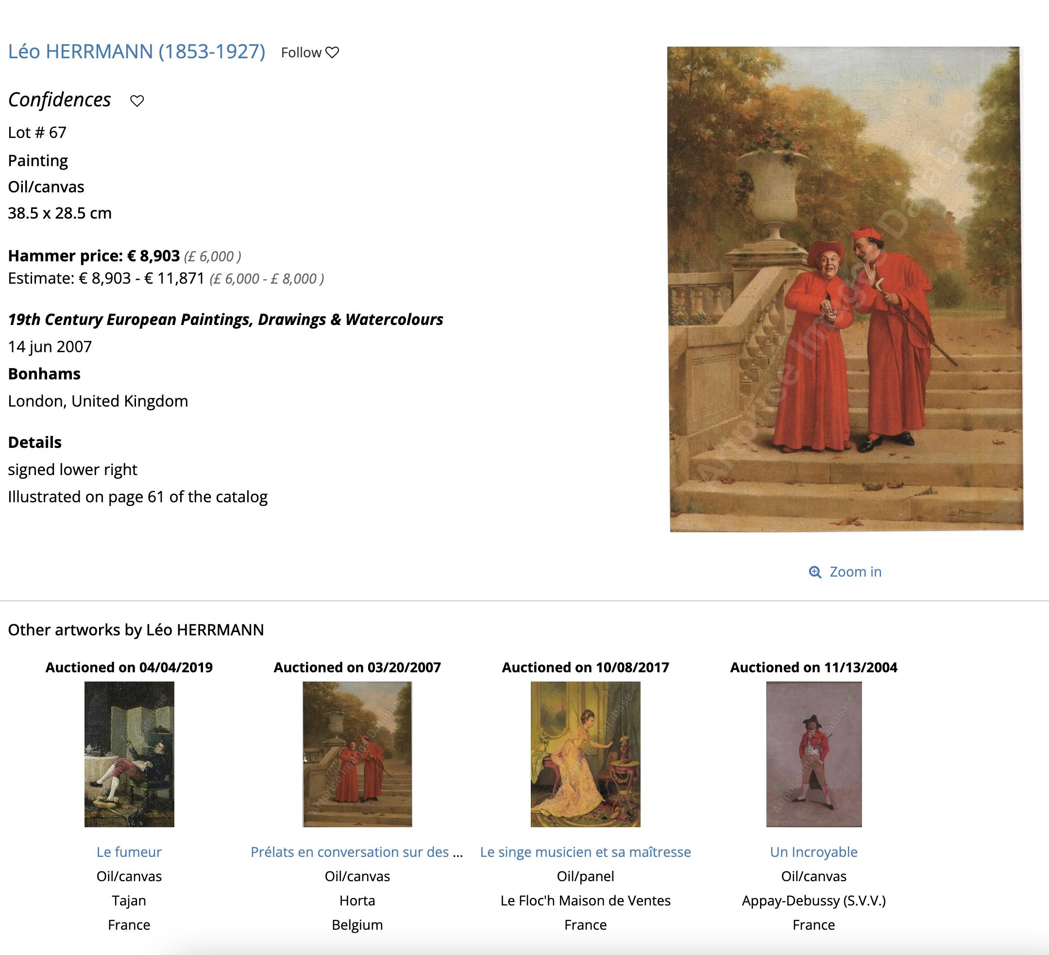 Französisches Ölgemälde auf Leinwand 