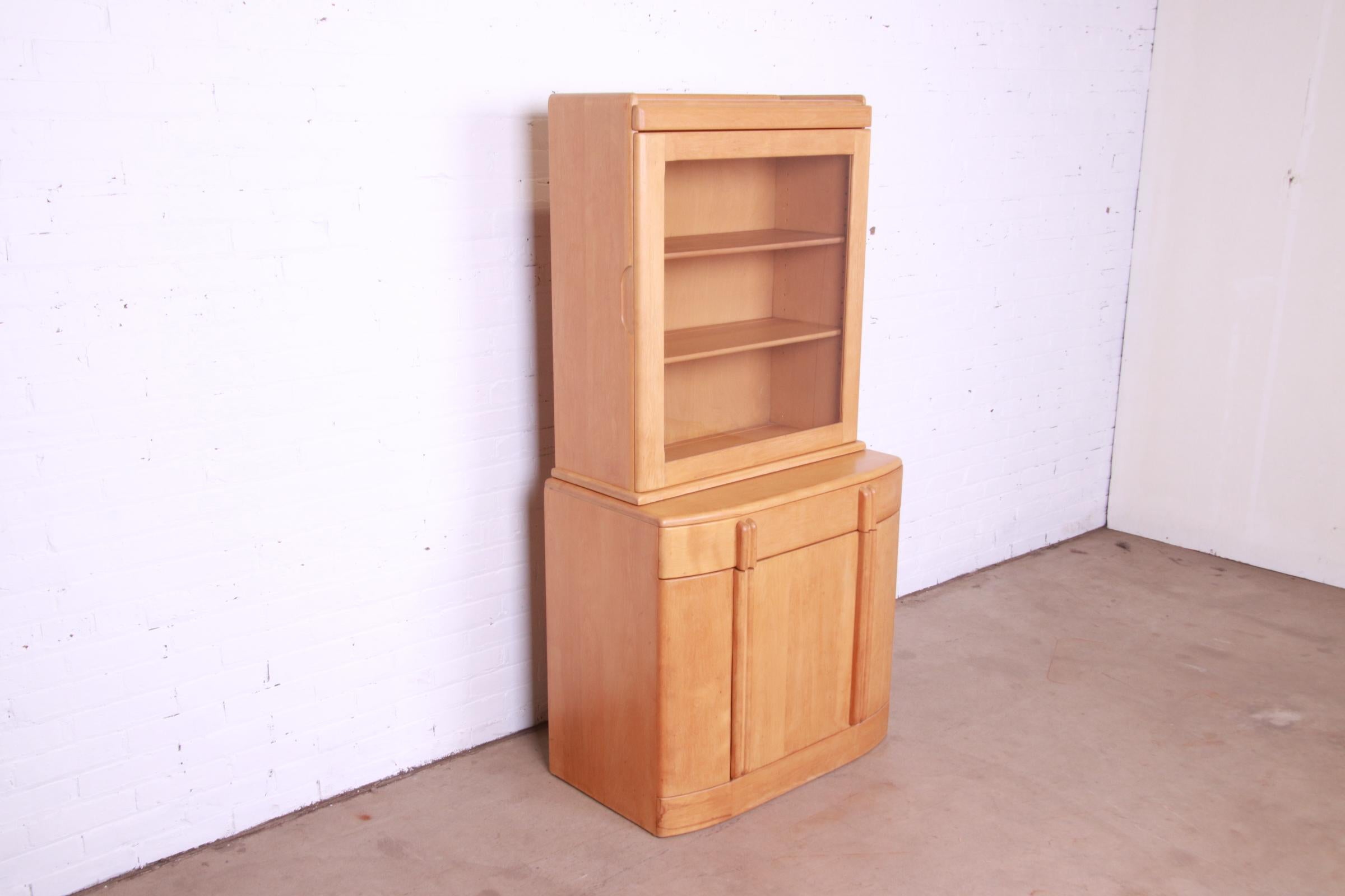 heywood wakefield corner cabinet