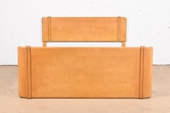 Leo Jiranek for Heywood Wakefield Art Deco "Airflow" Full Size Bed, 1930s