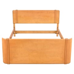Leo Jiranek for Heywood Wakefield Art Deco "Airflow" Full Size Bed, 1930s