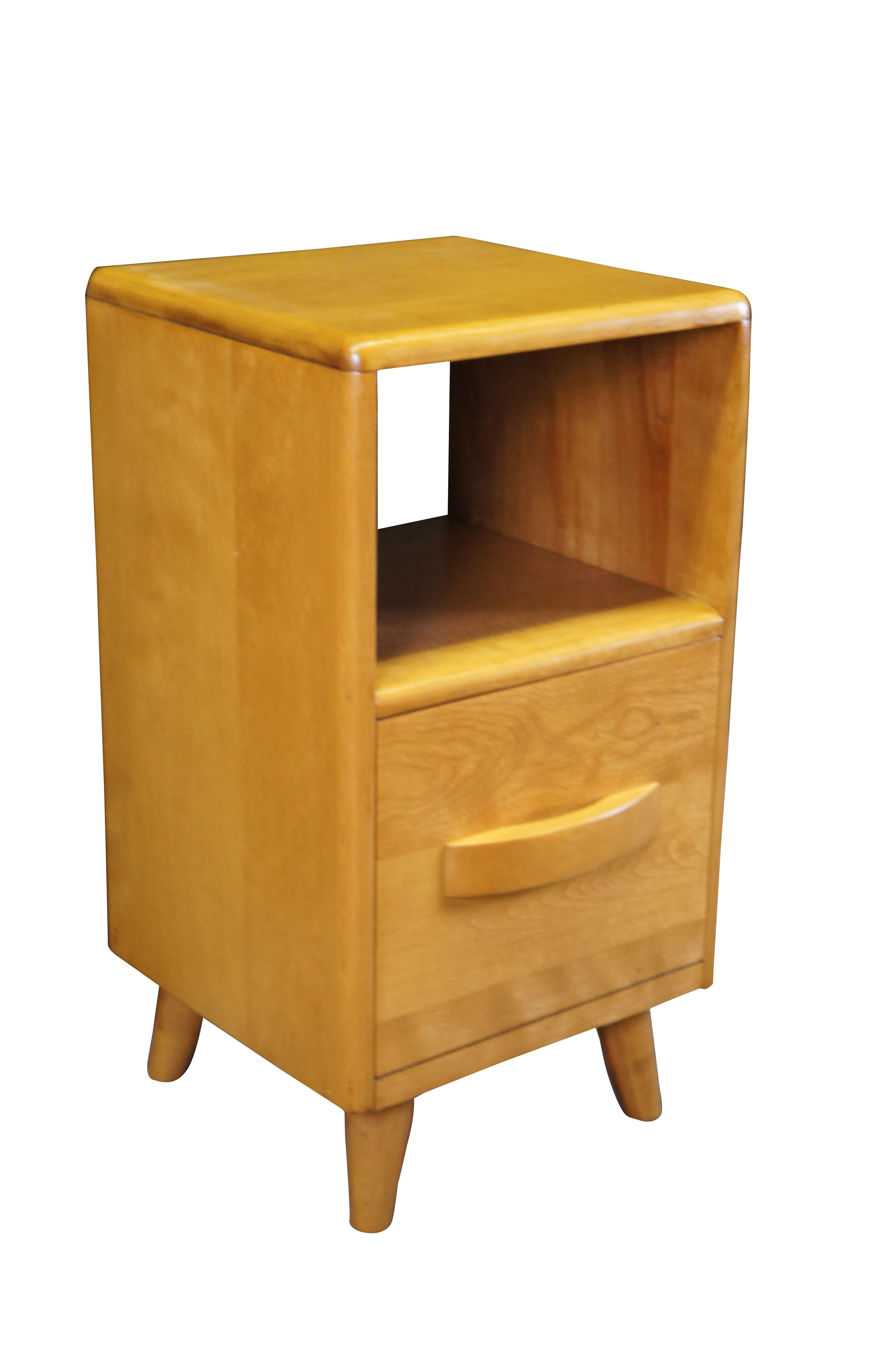 Mid-Century Modern Leo Jiranek Heywood Wakefield MCM Maple Nightstand Accent Table 26