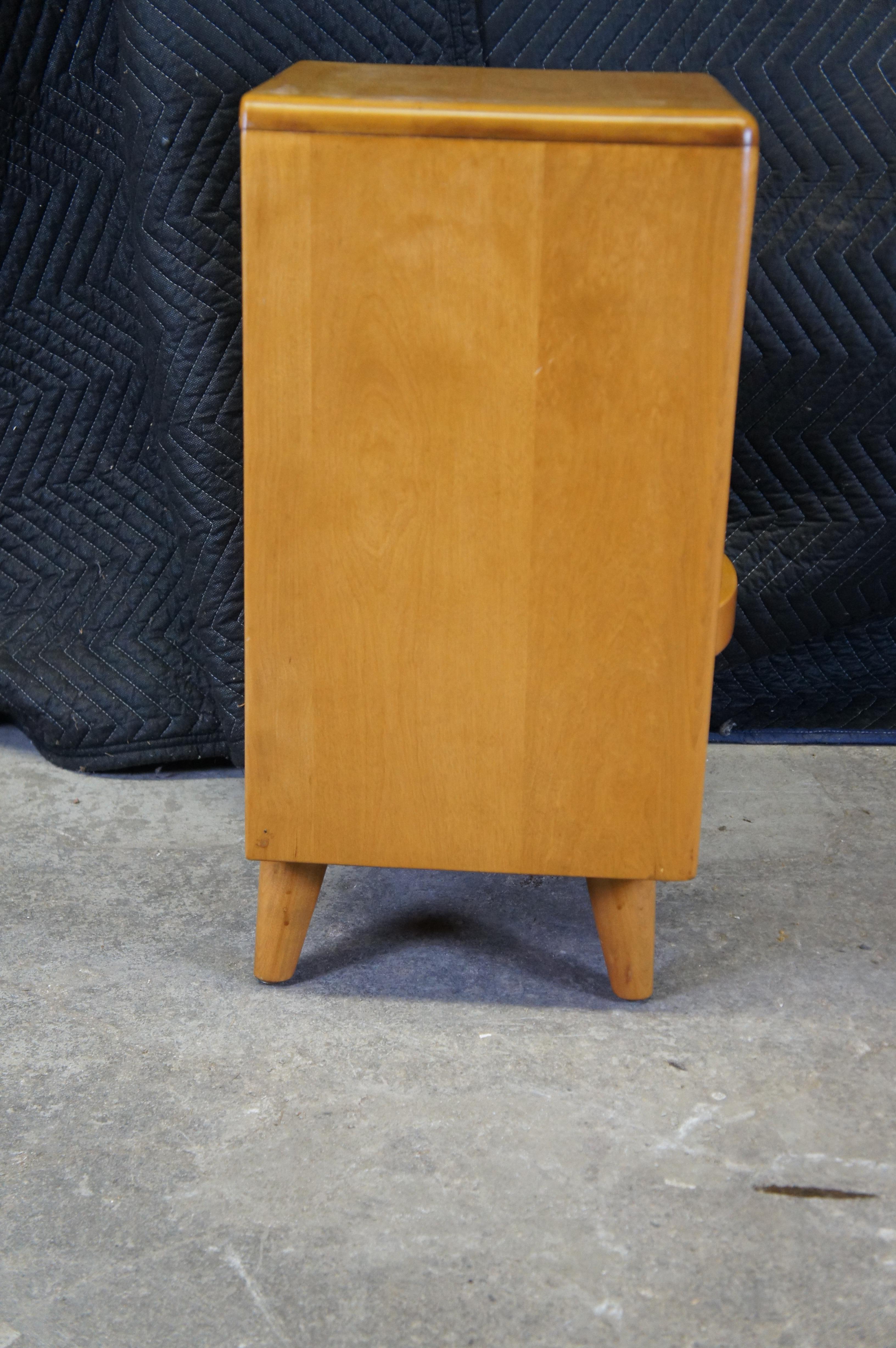 Leo Jiranek Heywood Wakefield MCM Maple Nightstand Accent Table 26