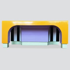Leo, Limited Edition Contemporary Yellow Bench