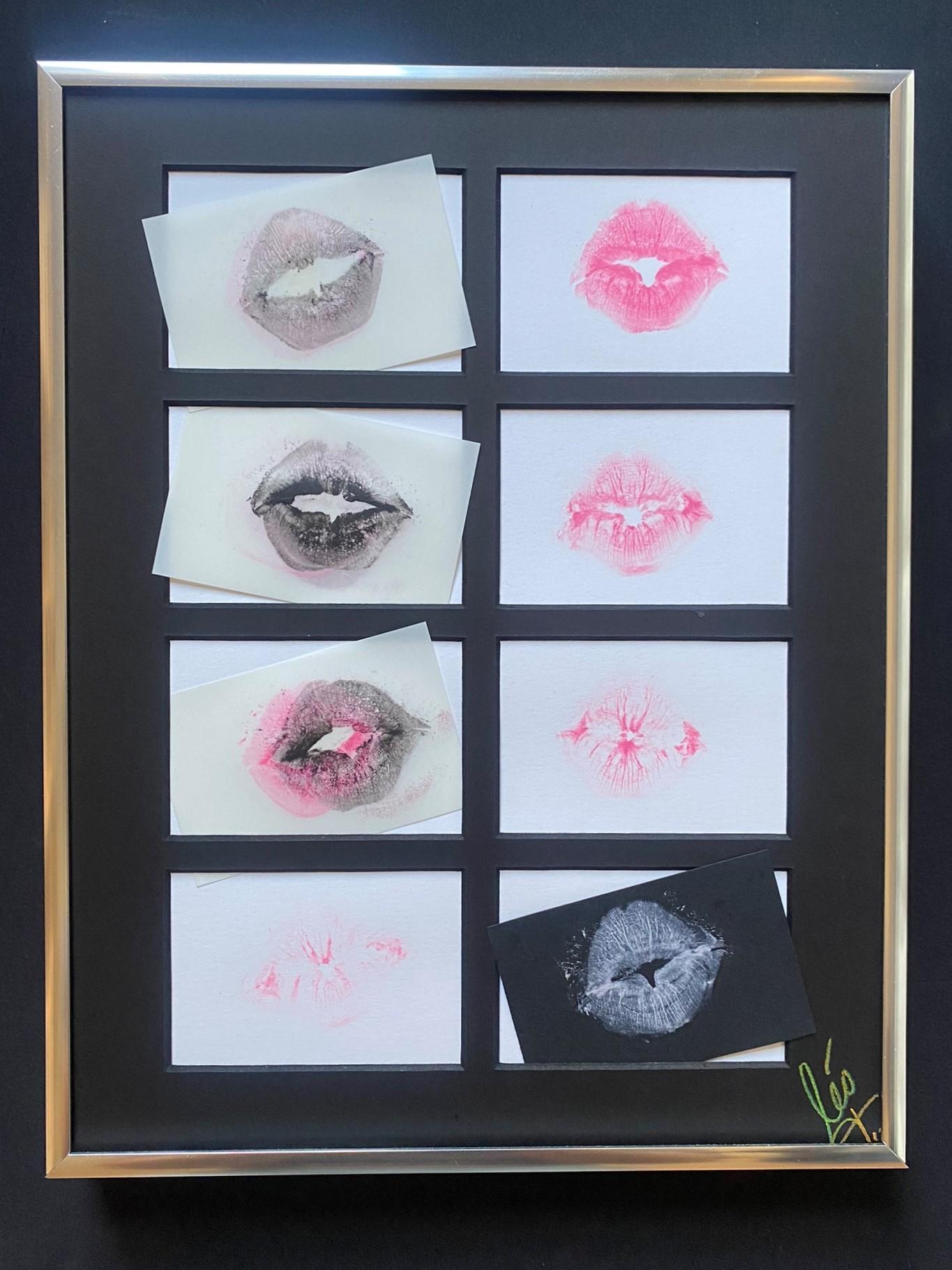 Calle, Kiss Me - Painting de Leo Lopez