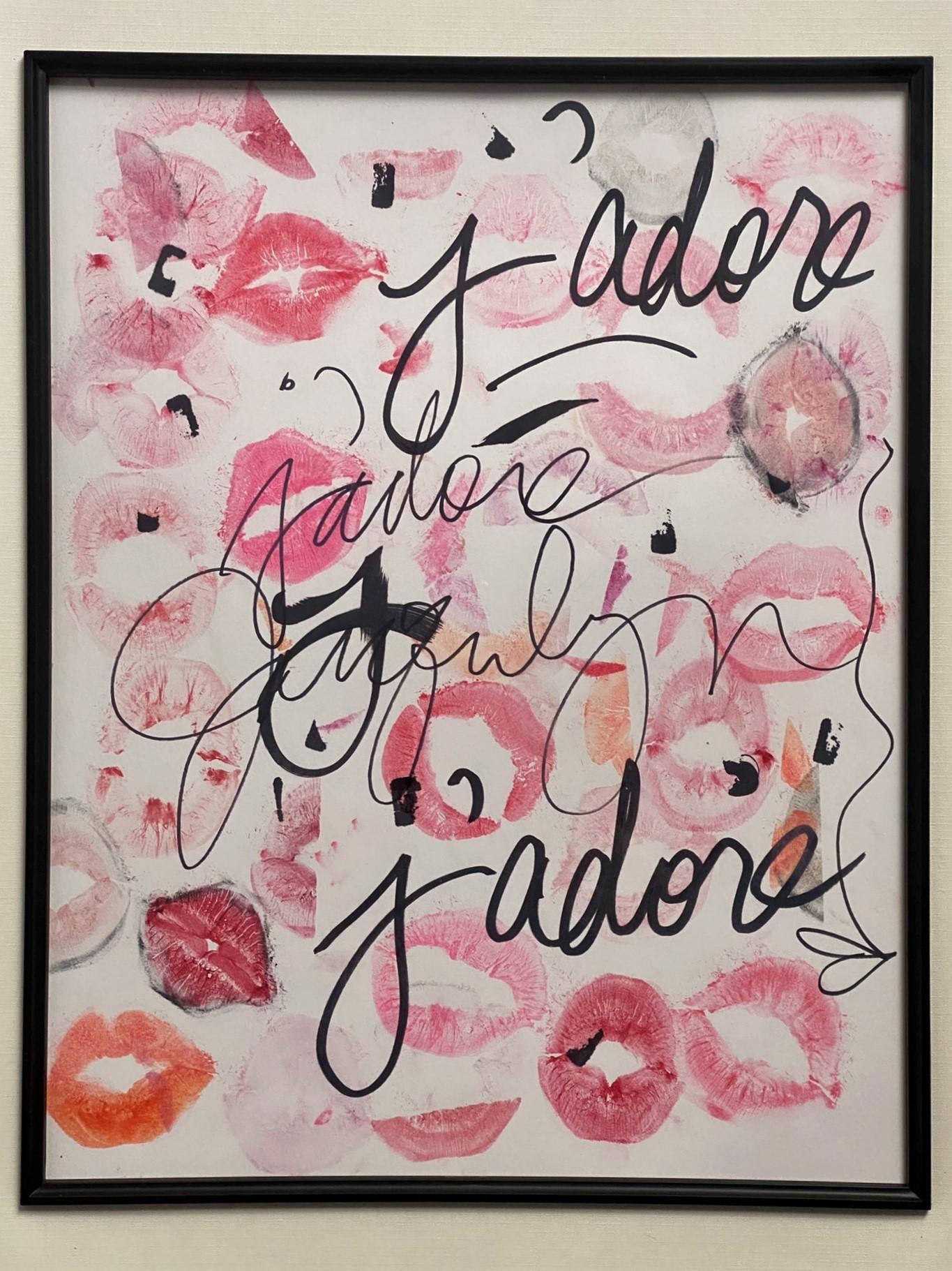 j'adore Jacquelyn - Abstract Painting by Leo Lopez