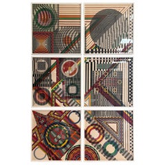 Leo Marantz 'Sexette' Geometrische Hard-Edge-Serigrafien