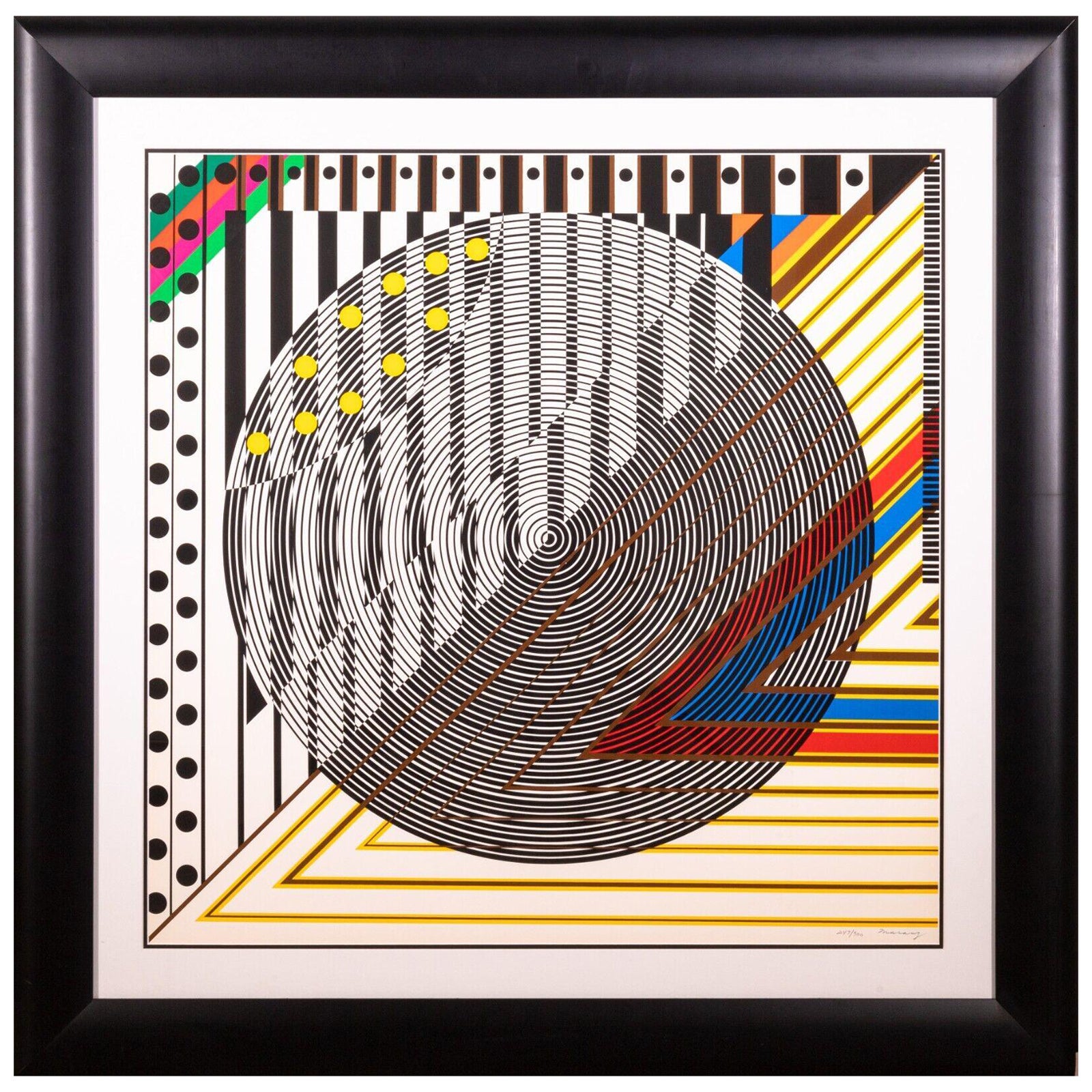 Leo Maranz Signierte Lithographie mit dem Titel „#1 Overture“ 247/300 Vintage Midcentury