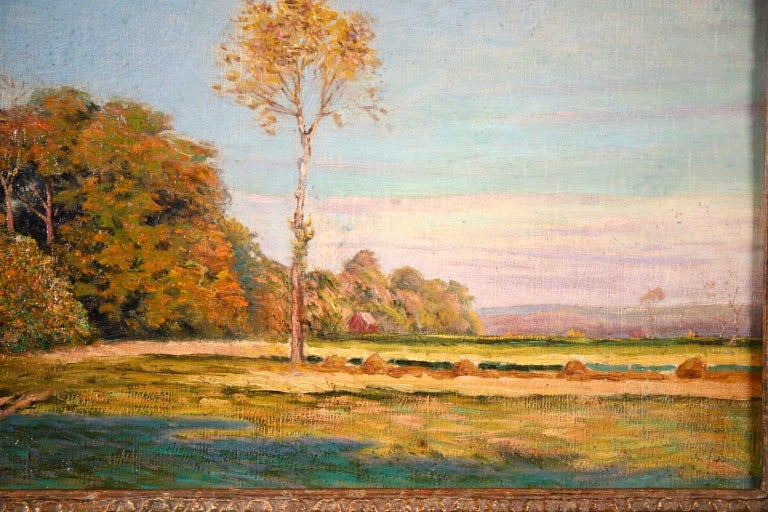 Landscape - French Impressionist Oil, Autumn Landscape by Leo Marie Gausson For Sale 6