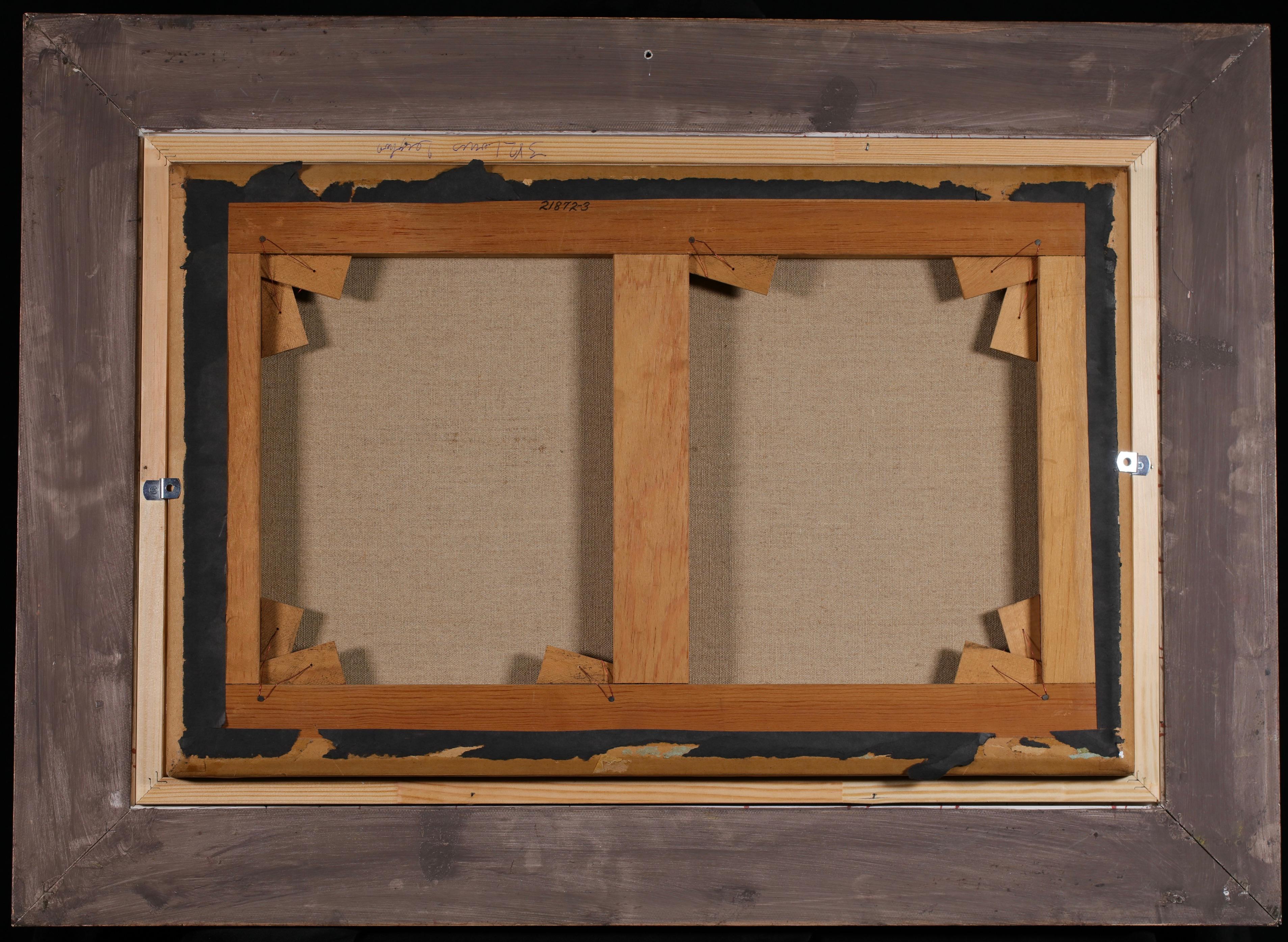 Triel-sur-Seine - Paysage néo-impressionniste peint à l'huile par Léo Marie Gausson en vente 2