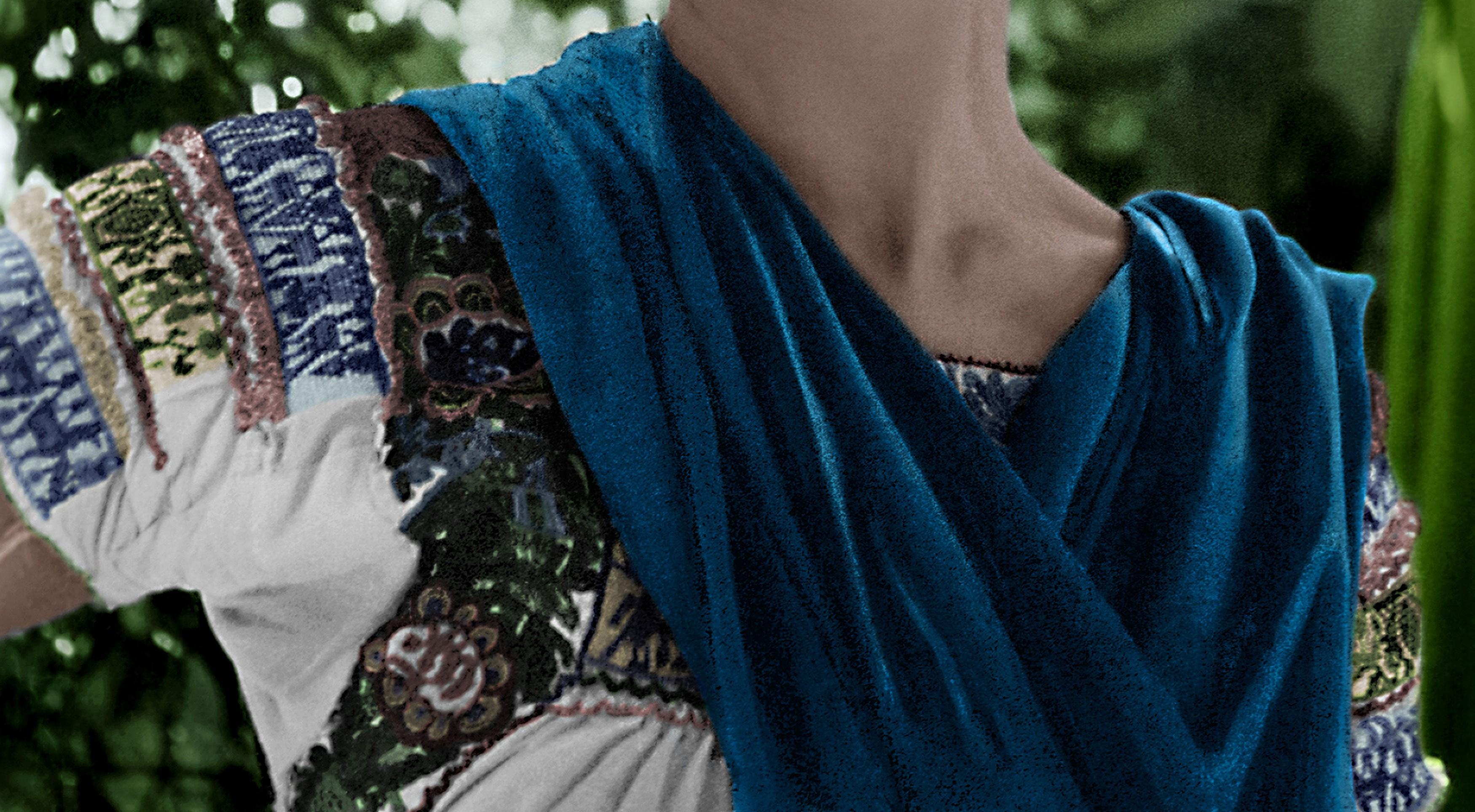 Frida Color, Xochimilco, 1941. Color Portrait - Modern Photograph by Leo Matiz