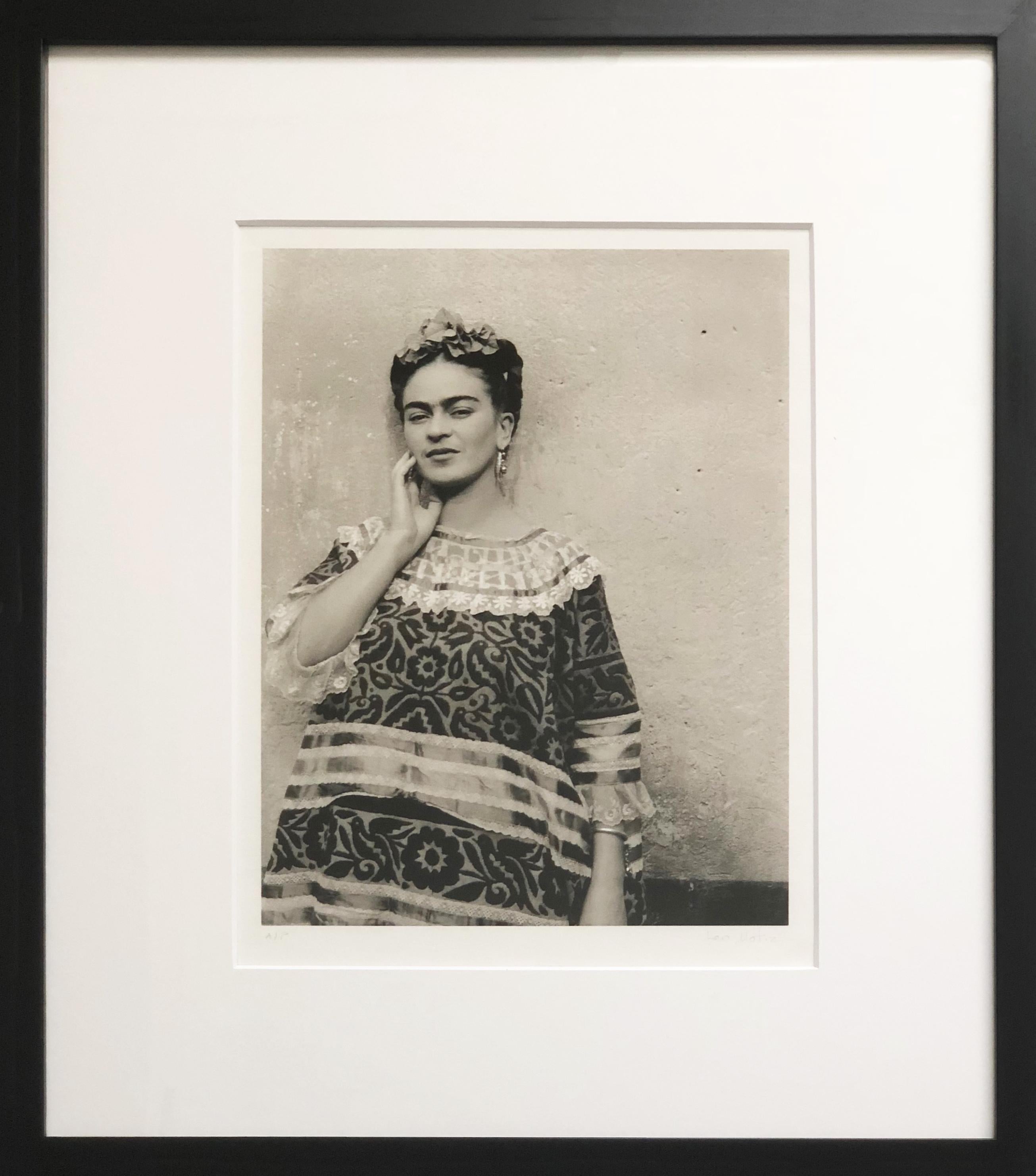 Leo Matiz Black and White Photograph - Frida Kahlo, Coyoacán, Mexico, 1943, Digital Print, Artist Proof, Printed 1997