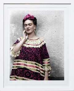 Frida Kahlo im Blauen Haus, Coyoacán, Mexiko. Farbiges Porträt