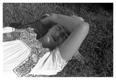Frida posing, Xochimilco, 1941.
