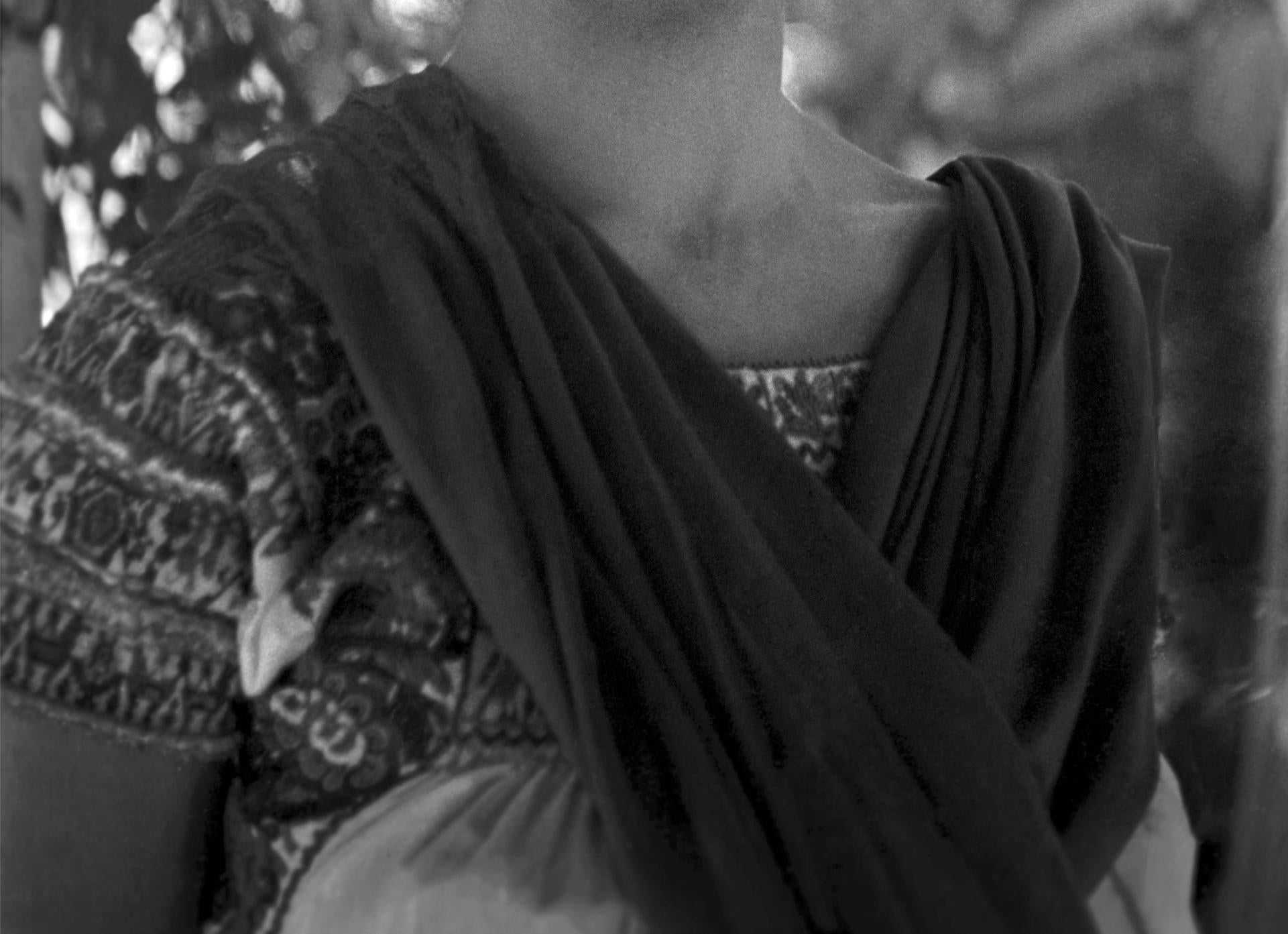 Frida, Xochimilco, 1941 - Black Black and White Photograph by Leo Matiz