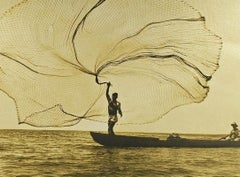 Pavo real del mar: La red en ORO, 1939, Cienaga Grande, Magdalena. Photograph