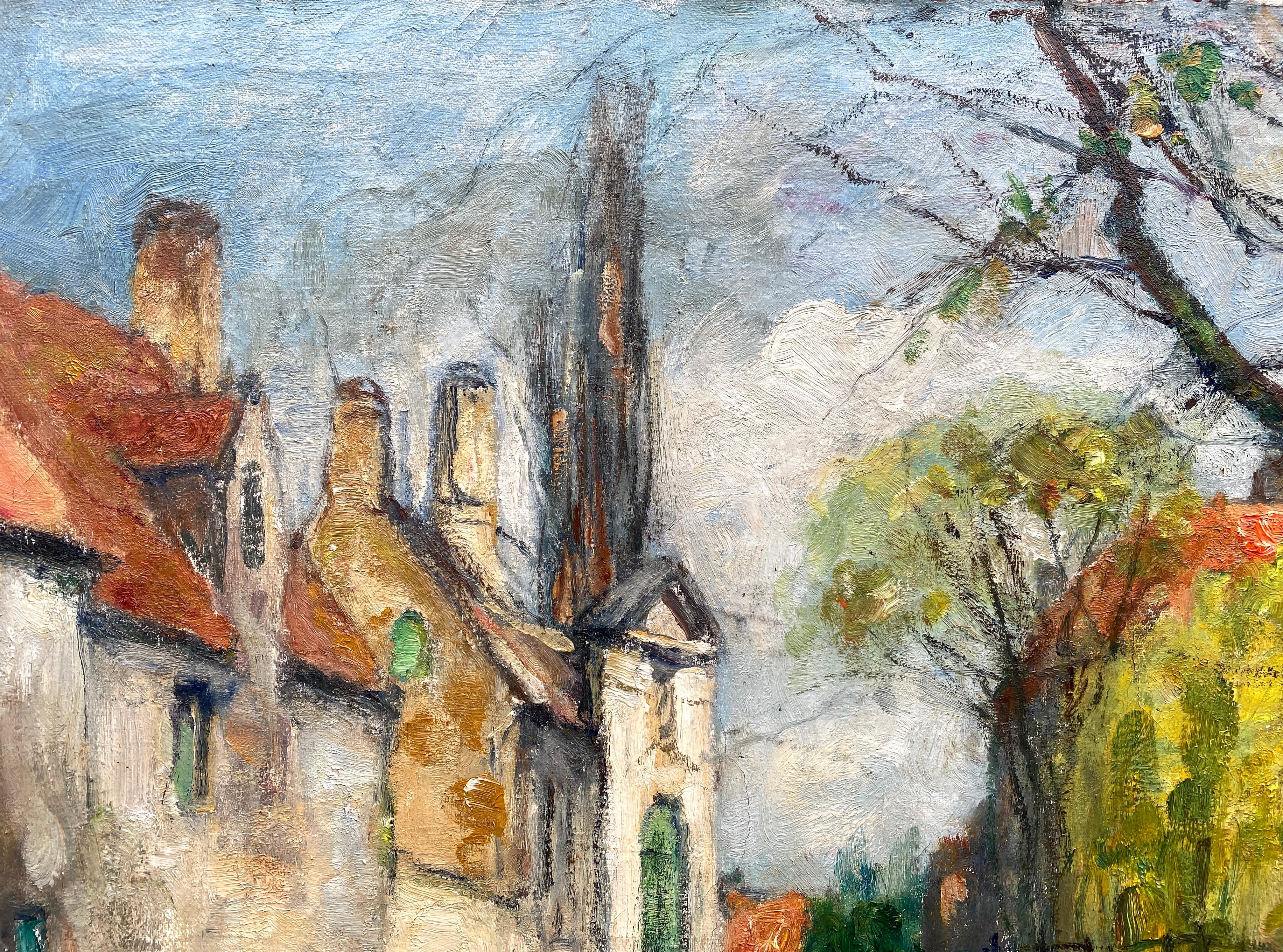 Cigni di Bruges - Ponte Beguinage' Leo Mechelaere, Bruges 1880 - 1964 Erlangen in vendita 3