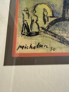 Leo Michelson !950 Color Print Tree and the Seine 14.5"h x 19"w