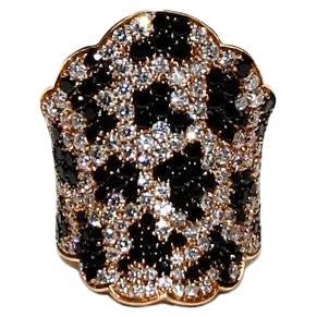 Leo Pizzo, bague en or rose 18 carats avec diamants 
