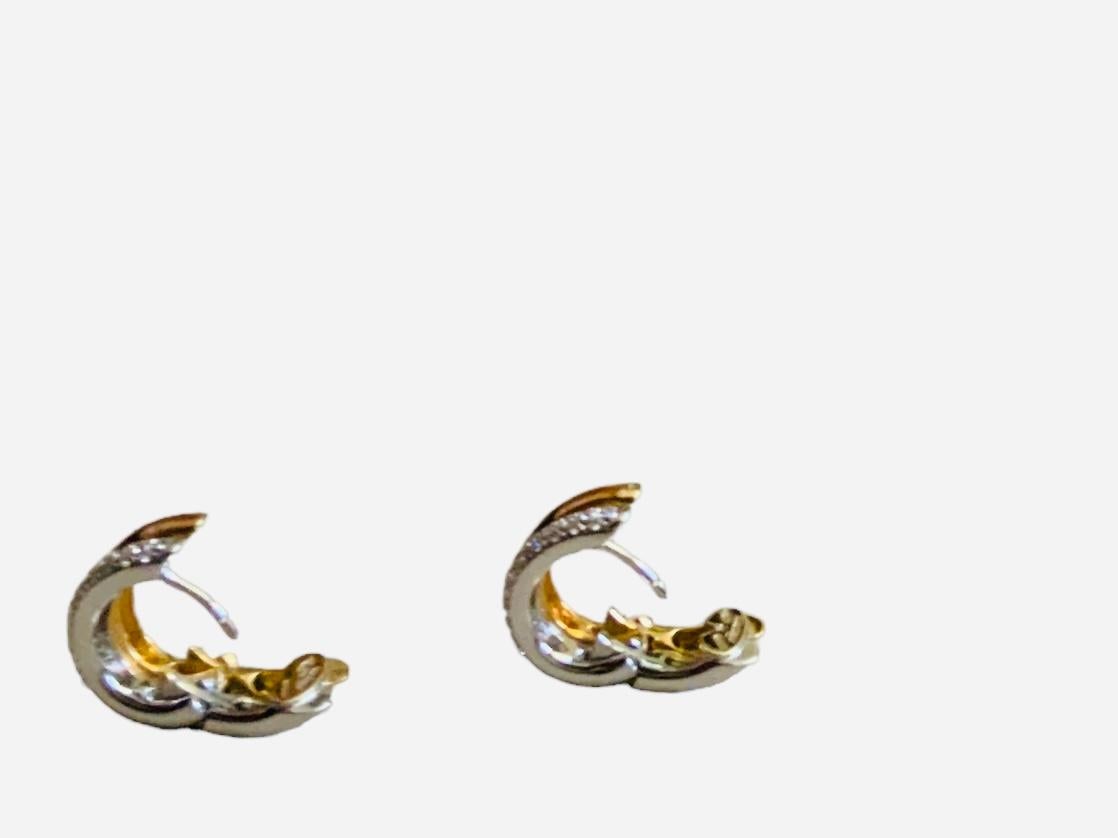 men's gold diamond hoop earrings