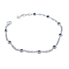 Leo Pizzo Designer Bracciale in oro bianco 18k con diamanti neri