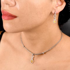 Leo Pizzo Halskette mit Anhänger, Fancy Gelber Diamant 18k Gold