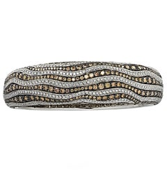 Leo Pizzo Italy 7 Carat Diamond Bangle Bracelet