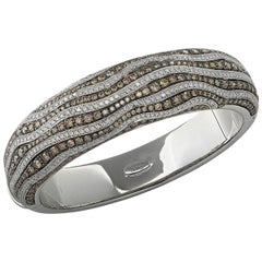 Leo Pizzo Italy 7 Carat Diamond Bangle Bracelet