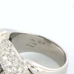 LEO PIZZO ring with brilliant cut diamonds up to 2.50ct 18k gold 19.2 grams