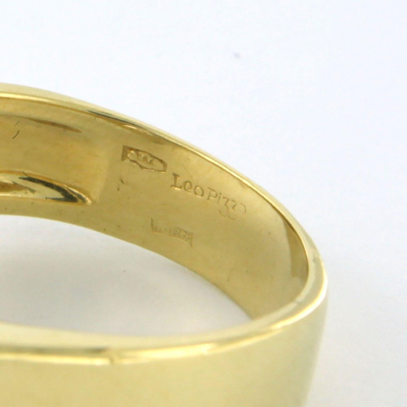 LEO PIZZO Ring mit Saphiren und Diamanten aus 18 Karat zweifarbigem Gold im Angebot 2