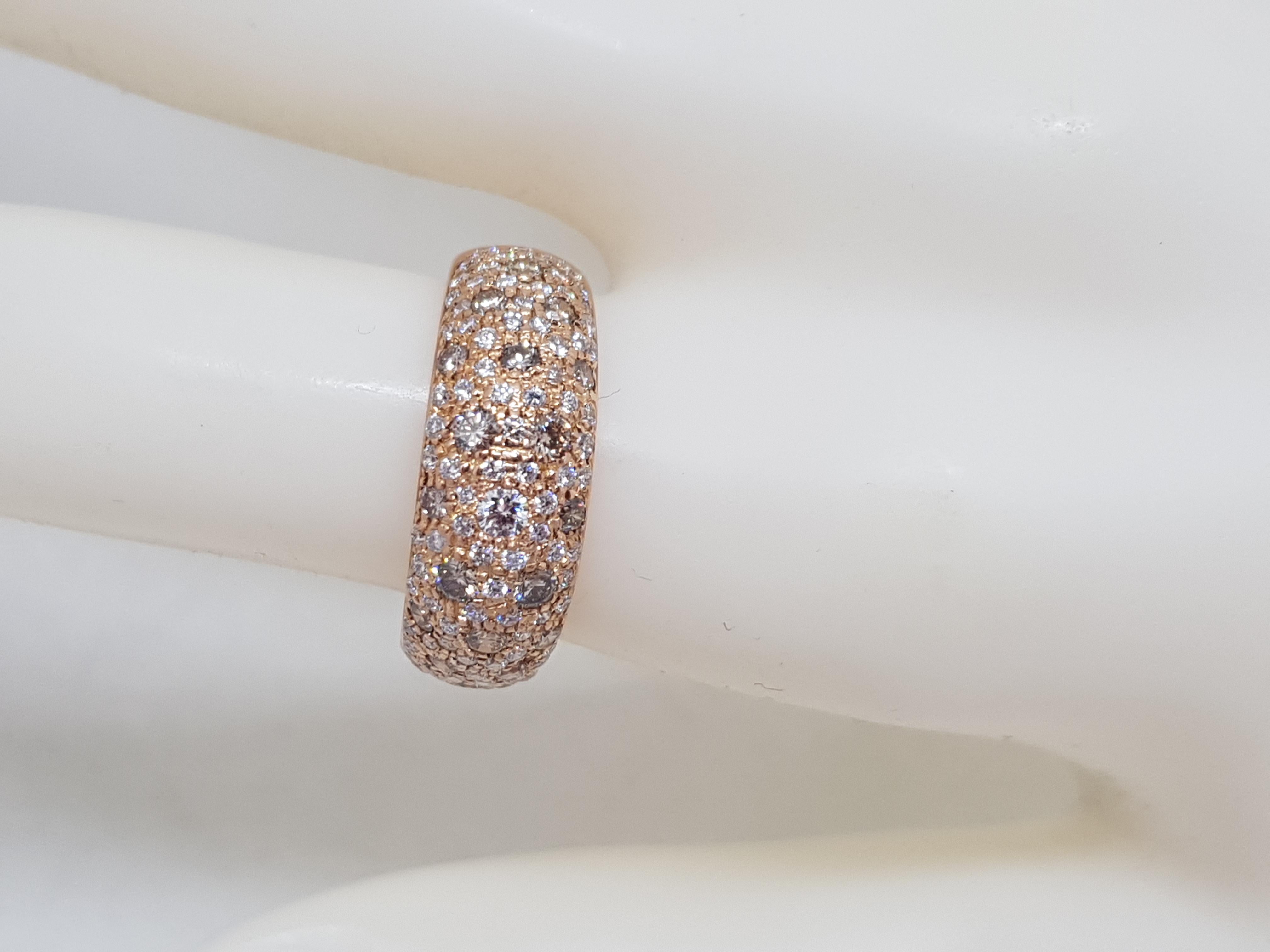 Leo Pizzo Rose Gold Diamond Ring 3