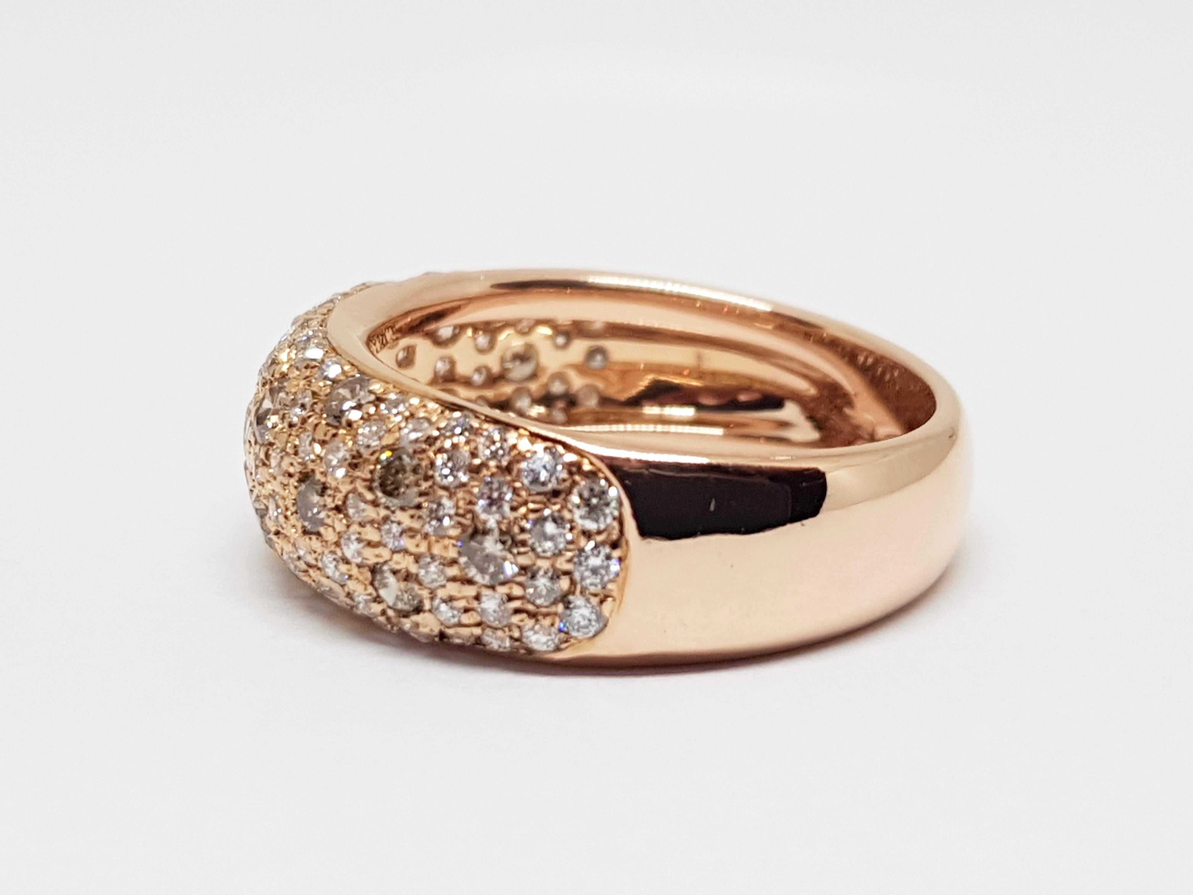 Women's Leo Pizzo Rose Gold Diamond Ring