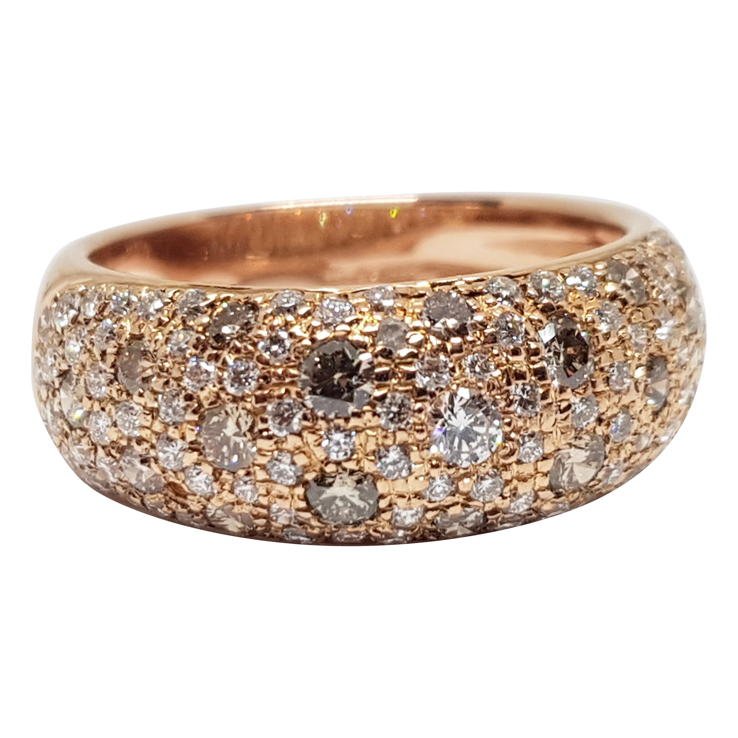Leo Pizzo Rose Gold Diamond Ring