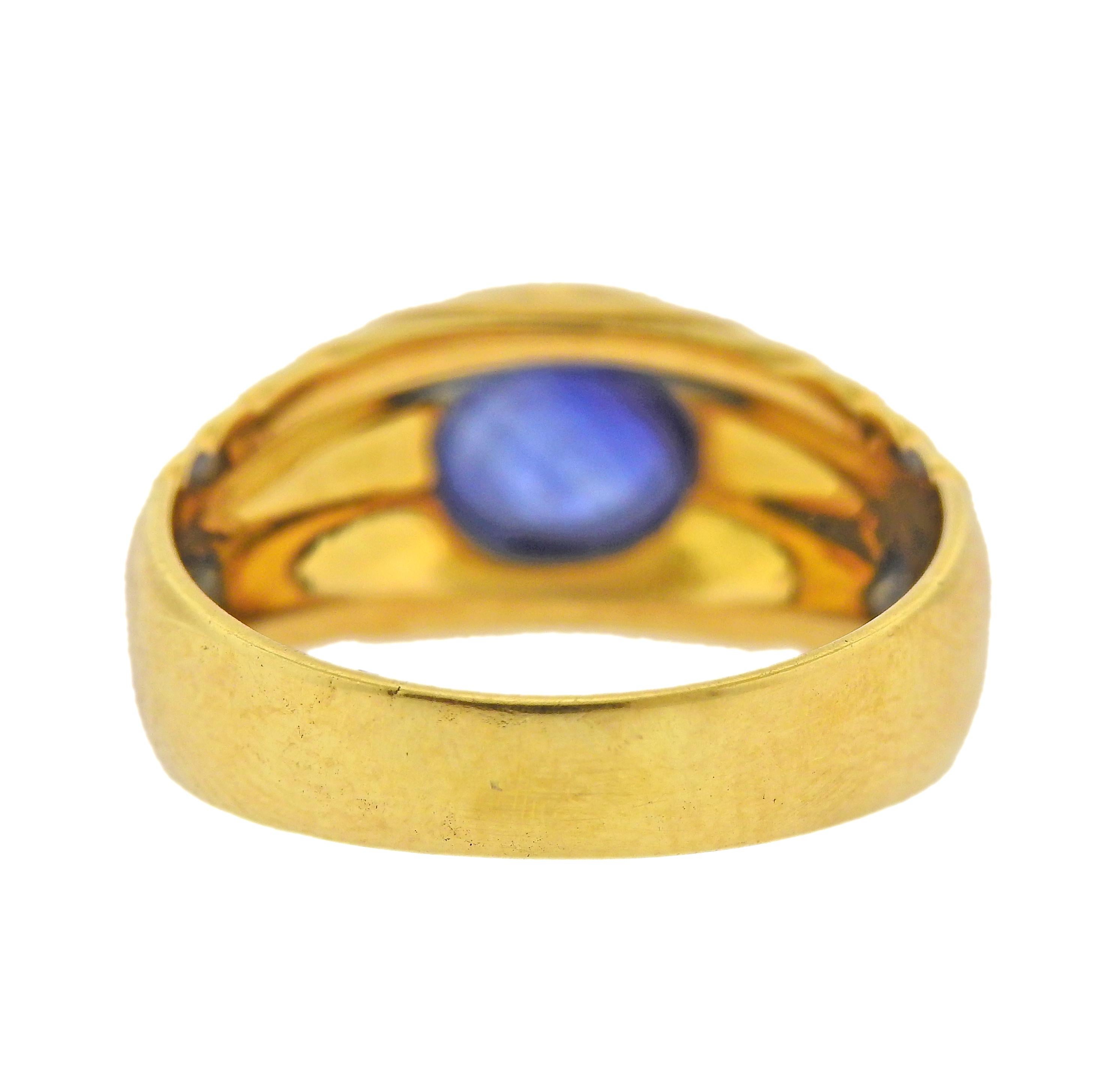 sapphire cabochon ring