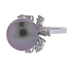 Leo Pizzo Tahitian South Sea Pearl Diamond Gold